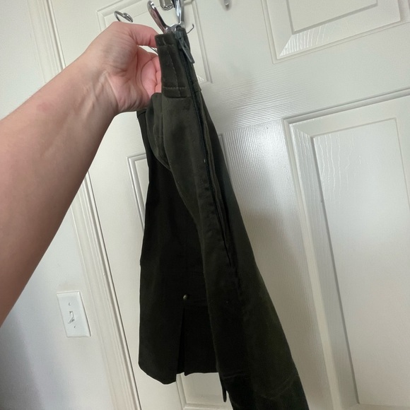 Vintage inspired Military style olive green strapless mini dress “True Love” | M - Picture 4 of 9